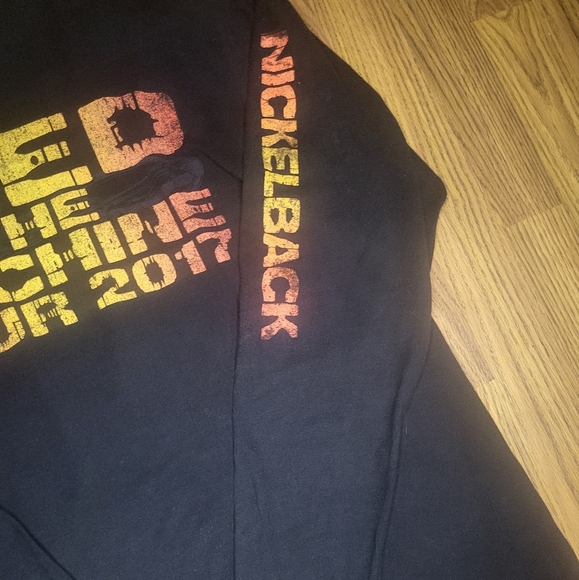Nickelback Feed The Machine Tour 2017 Long Sleeve Band Tee - Medium A55 - Picture 3 of 6